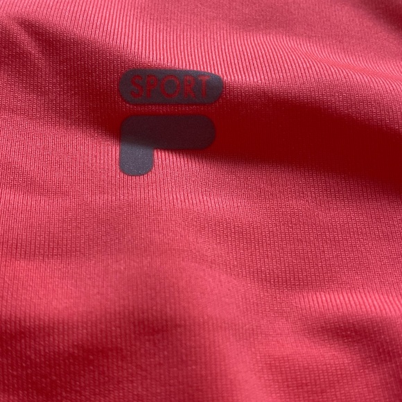 Neon Coral FILA Workout Racerback Tank Top - Picture 3 of 4